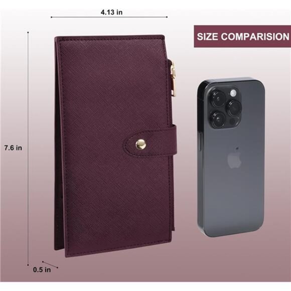 New RFID Wallet Women Large Size Bifold Multi Card Wallet Case - Picture 2 of 6